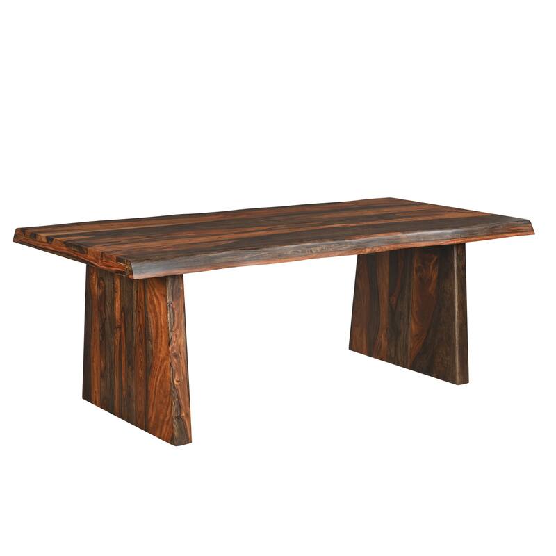 Avenue 9-piece Live Edge Solid Wood Dining Set
