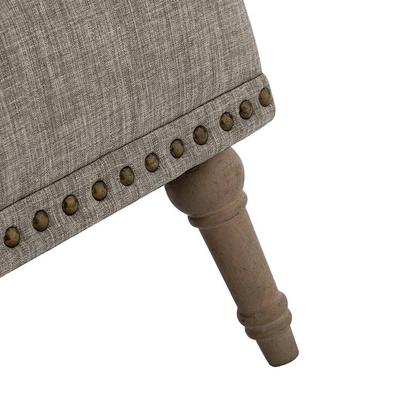 Geltrude Traditional Upholstered Accent Chair with Button Tufted Back Set of 2 by HULALA HOME
