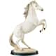 Q-Max 14"H White Mustang Standing Figurine Horse Statue