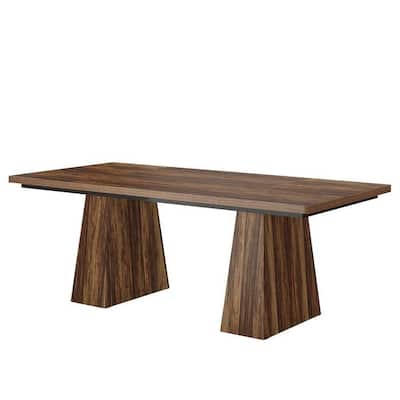 63" Large Workspace Computer Desk Minimalist Home Office Dual Pedestal Design