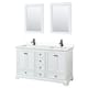 Option White / White Cultured Marble Top / Matte Black