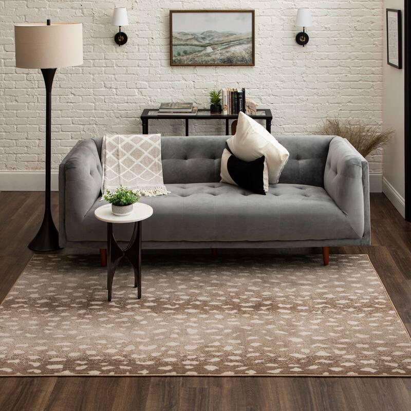 Mohawk Home Cascade Antelope Animal Print Area Rug