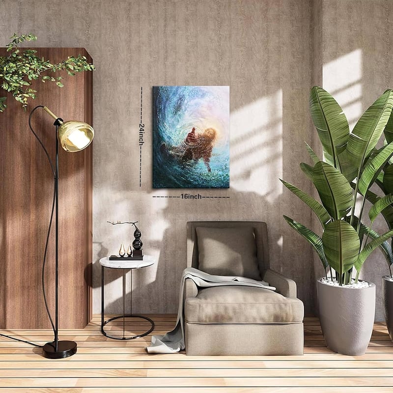 Jesus Christian Wall Art, Hand of God Canvas Paintings
