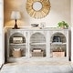 preview thumbnail 37 of 43, 63-Inch Farmhouse Console Table with 3 Tier Storage