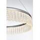 preview thumbnail 7 of 9, Elegant Lighting 2060D24 Rune 24" Wide LED Ring Chandelier - 2087