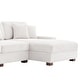 preview thumbnail 68 of 132, 118" W Corduroy L-shape Modular Sectional Sofa with Pillows