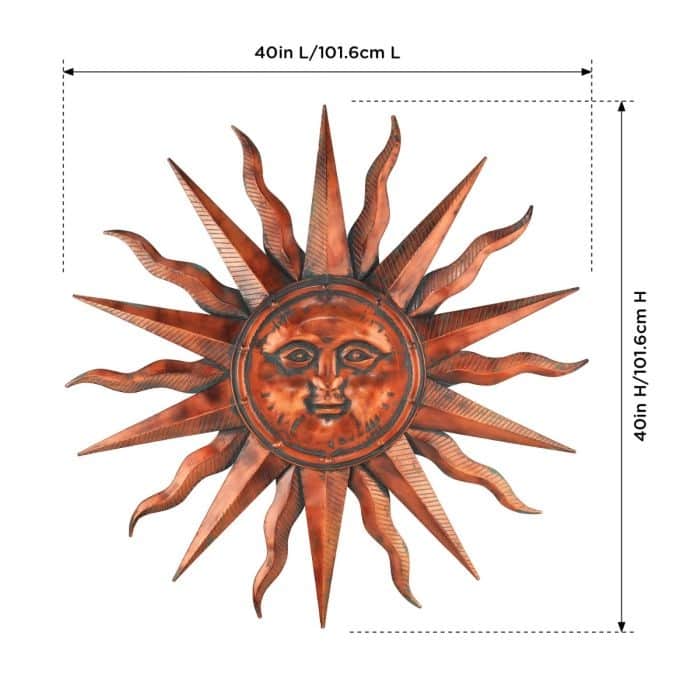 Copper Patina Sun 40