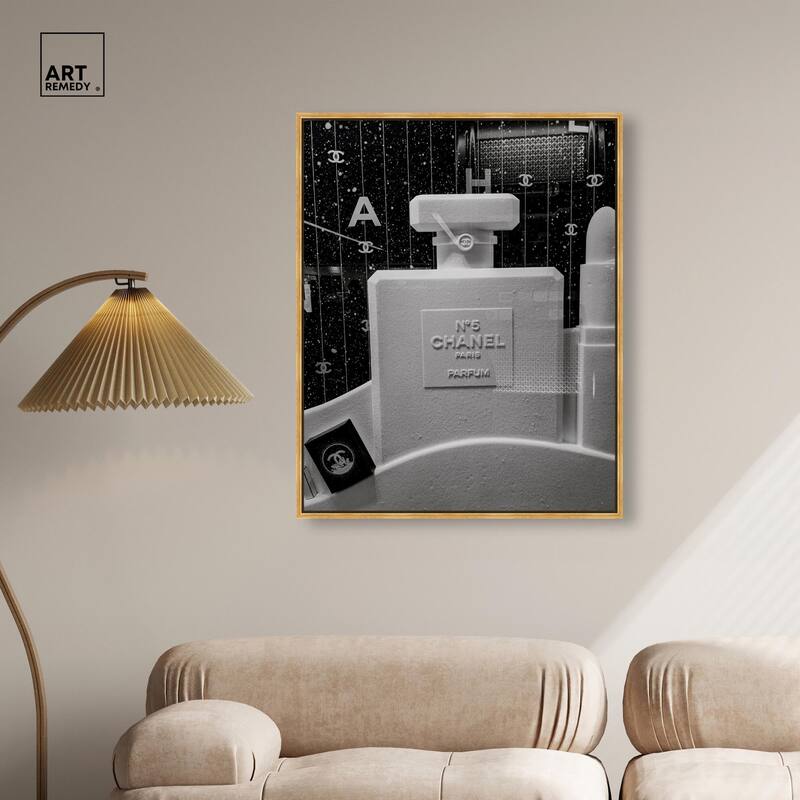 Sculptural Number 5 Canvas by Art Remedy