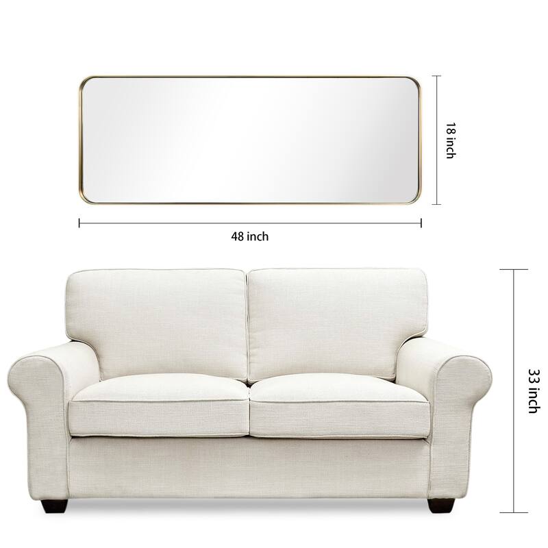 Ultra Stainless Steel Rectangular Wall Mirror