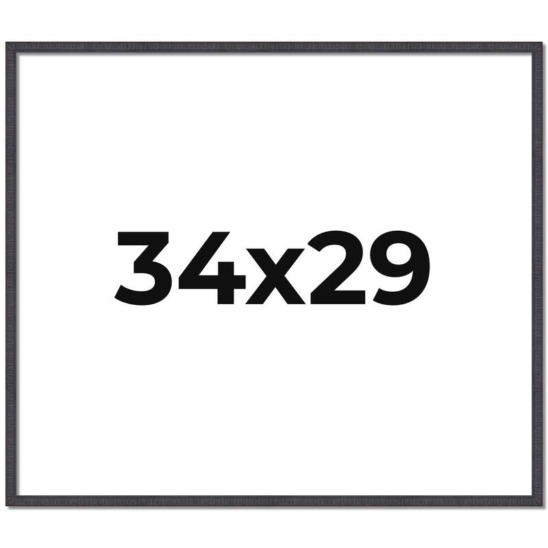 34x29 Frame Brown Picture Frame - Complete Modern Photo Frame Includes