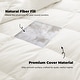 preview thumbnail 44 of 82, All Season Lightweight & Medium Weight White Goose Feather Down Comforter Duvet Insert