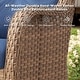 preview thumbnail 76 of 82, Gymojoy 3-Piece Rattan Wicker Rocking Swivel Chair Set with Table