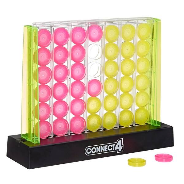 Connect 4 Neon Pop Board Game Overstock 30318471