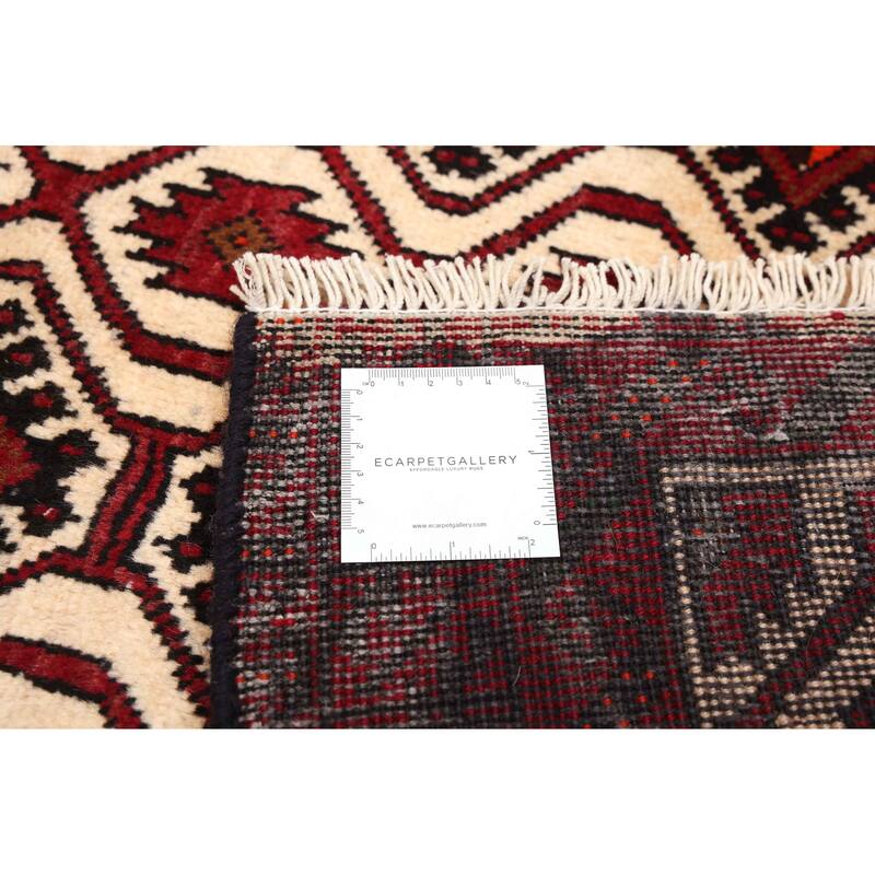 ECARPETGALLERY Hand-knotted Teimani Cream Wool Rug - 3'3 x 5'11