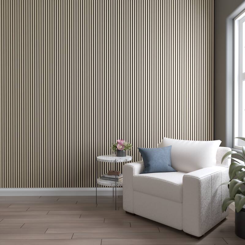 AcoustixPro Noise Cancelling Traditional Small Slat Wall Panel (2 Pack)