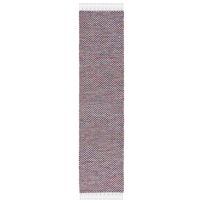 SAFAVIEH Handmade Montauk Wakely Casual Rug - 2'3" x 9' Runner - Red/Yellow
