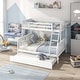 preview thumbnail 12 of 18, Costway Twin Over Full Bunk Bed with Trundle Ladder Safety Guardrails - See Details