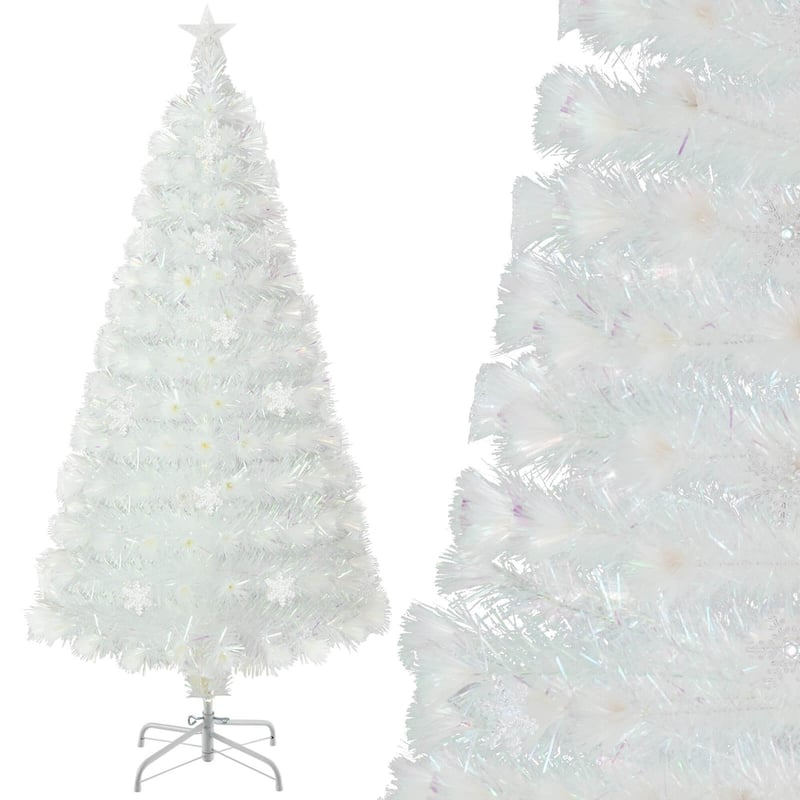 Costway 5/6/7 FT Artificial Xmas Tree with 170/230/270 PET Branch Tips