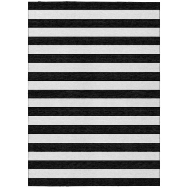 Alsira Stripe Weather Resistant Versatile Elegance Outdoor Rug