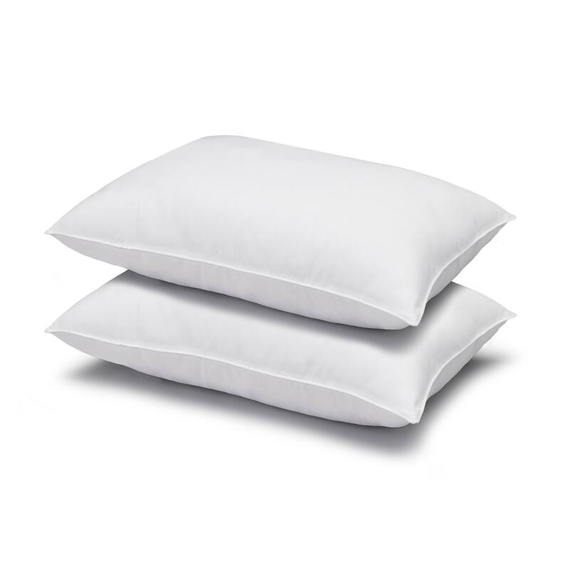 Ella Jayne Signature Microfiber Pillow, Firm Density (Set of 2) - White
