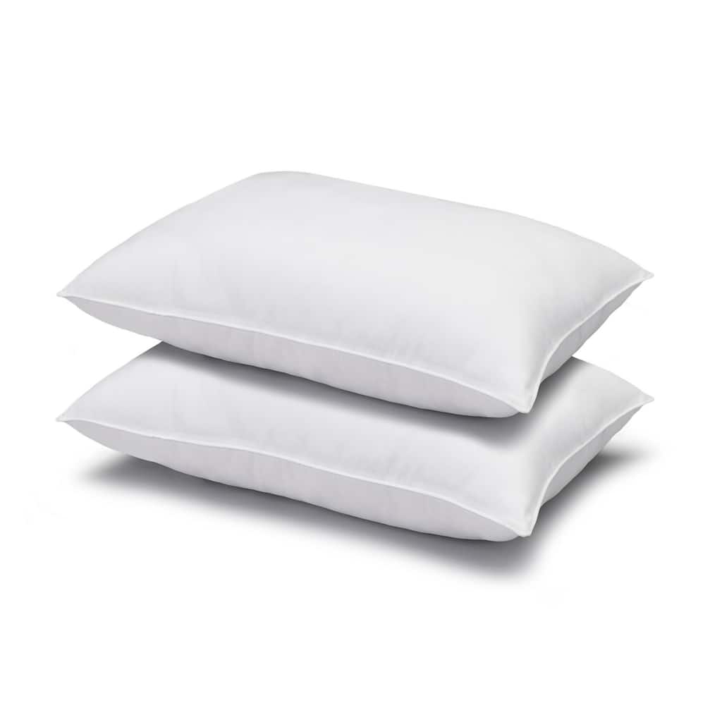 Ella Jayne Signature Microfiber Pillow, Firm Density (Set of 2) - White