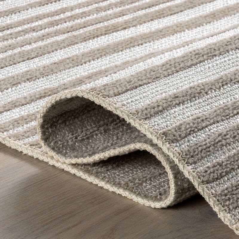 Nuloom Millicent SuperiorWash Striped Machine Washable Area Rug