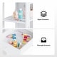 preview thumbnail 9 of 14, Kids Vanity Table And Chair Set, 2 In 1 Girls Vanity Storage Cabinet W/Tri-Folding Mirror - N/A