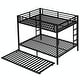 preview thumbnail 20 of 51, Metal Bunk Bed with Twin Size Trundle