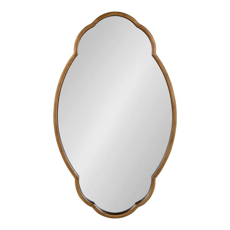 Kate and Laurel Magritte Scalloped Oval Wall Mirror