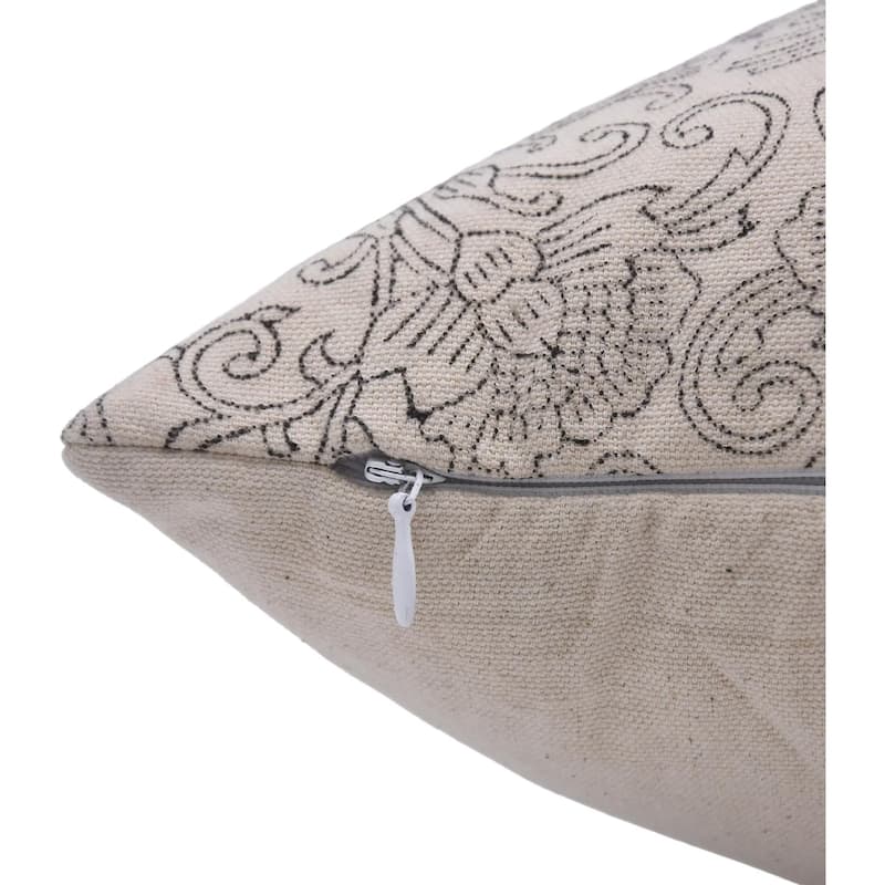 Fabdivine Cotton Outdoor Sofa Block print pillow Cover