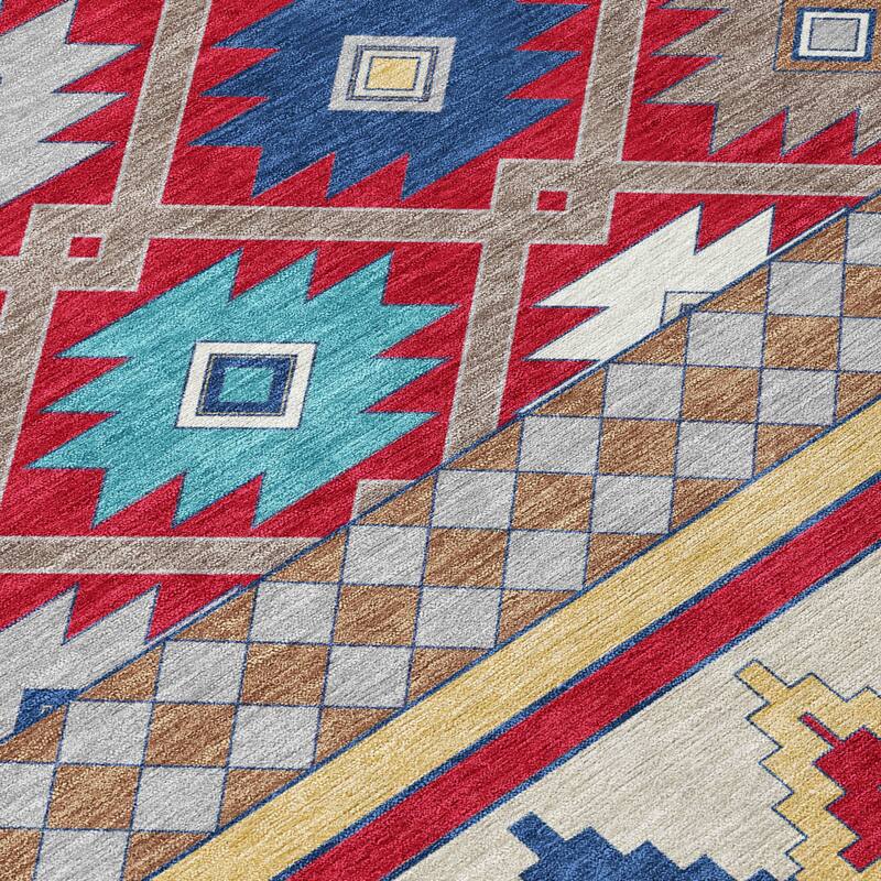 Machine Washable Indoor/ Outdoor Global Clemente Chantille Rug