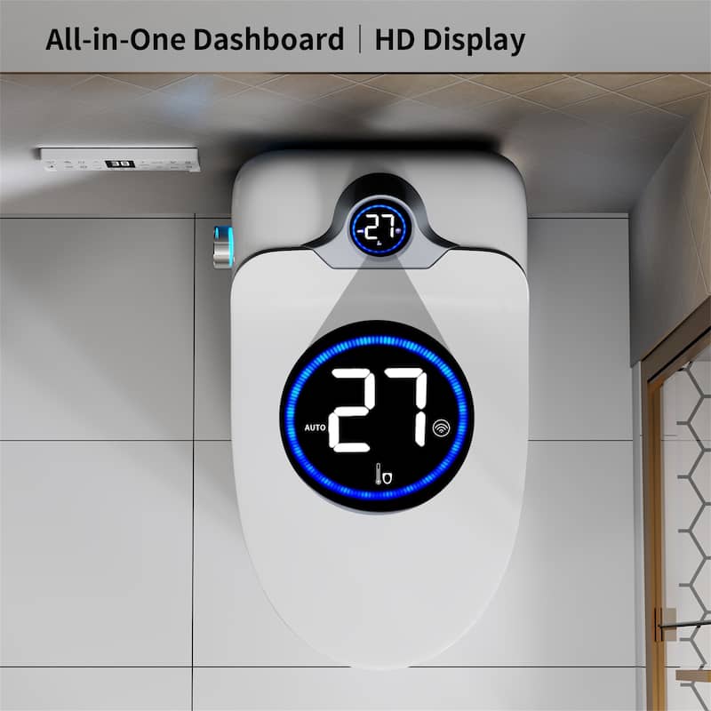 Smart Toilet with Foot Sensor Flush