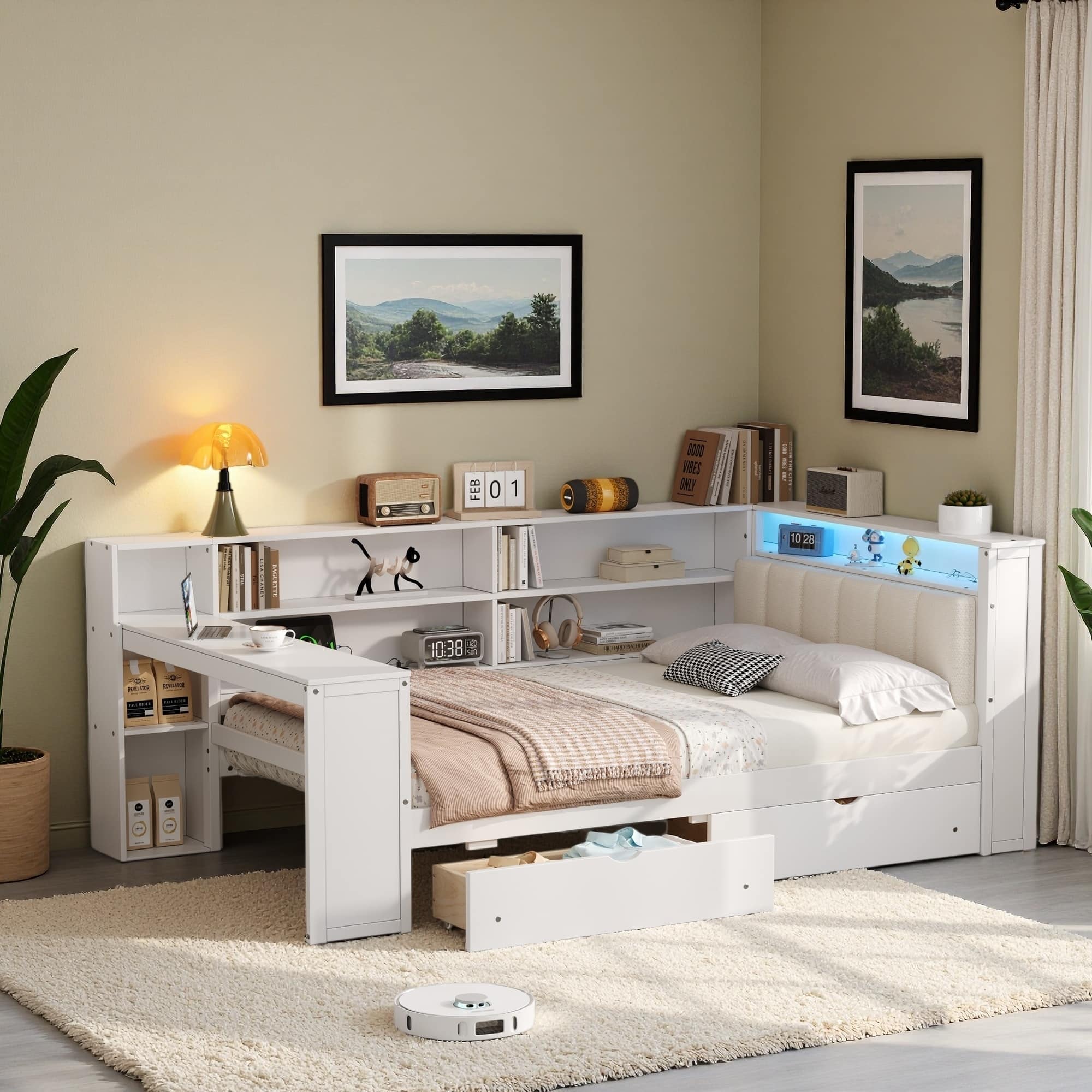 Option Beige+White