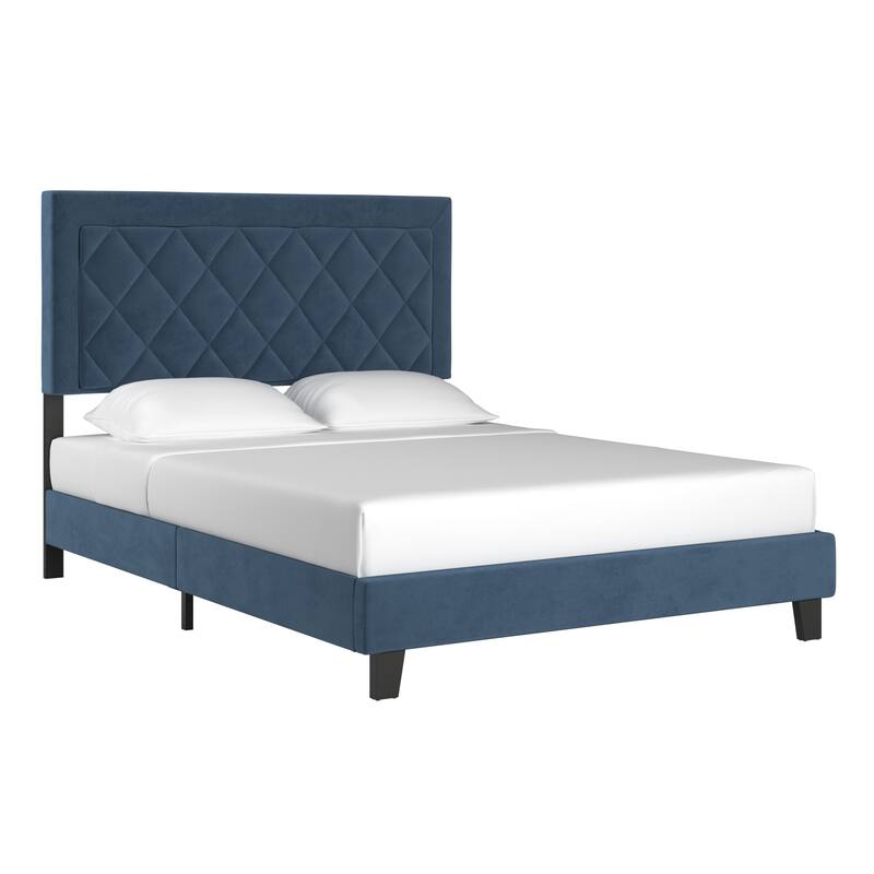 Dartington Velvet Fabric Platform Bed by iNSPIRE Q Modern