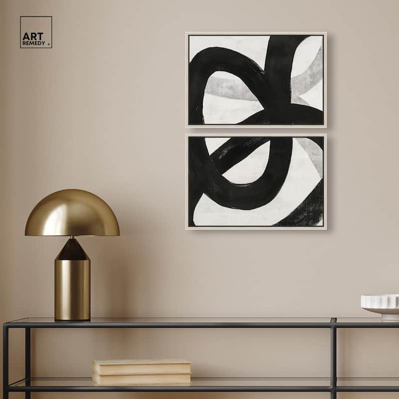 Infinite Loop I Canvas Set of 2 by Art Remedy