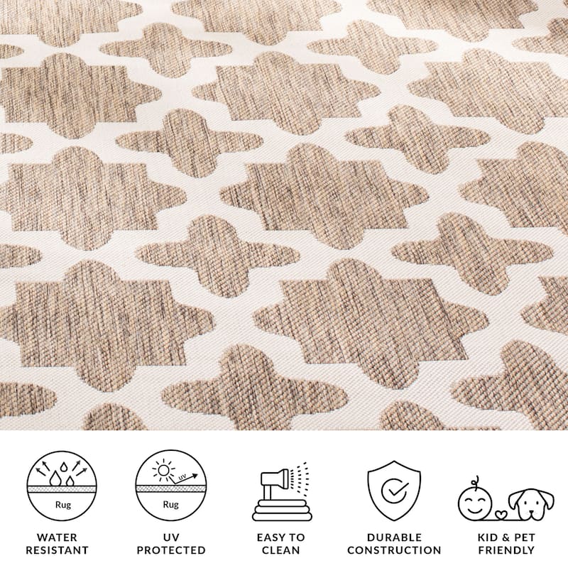 SAFAVIEH Courtyard Dorthey Indoor/ Outdoor Waterproof Patio Backyard Rug