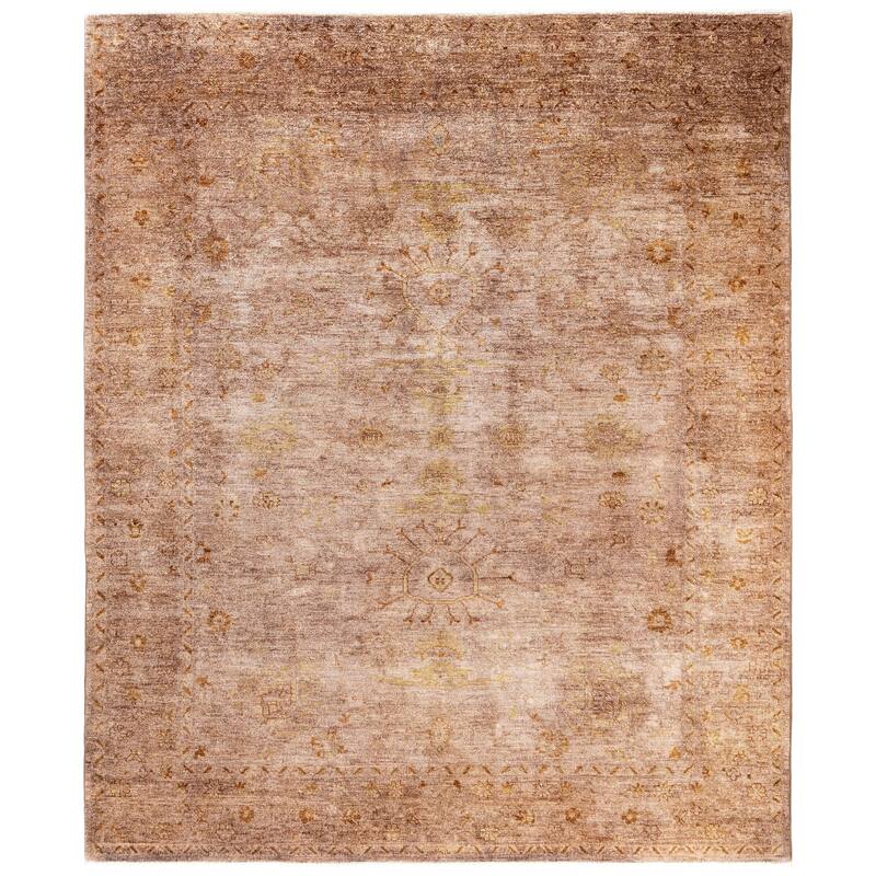 Overdyed One-of-a-Kind Hand-Knotted Area Rug - Beige - 8' 2" x 9' 10"