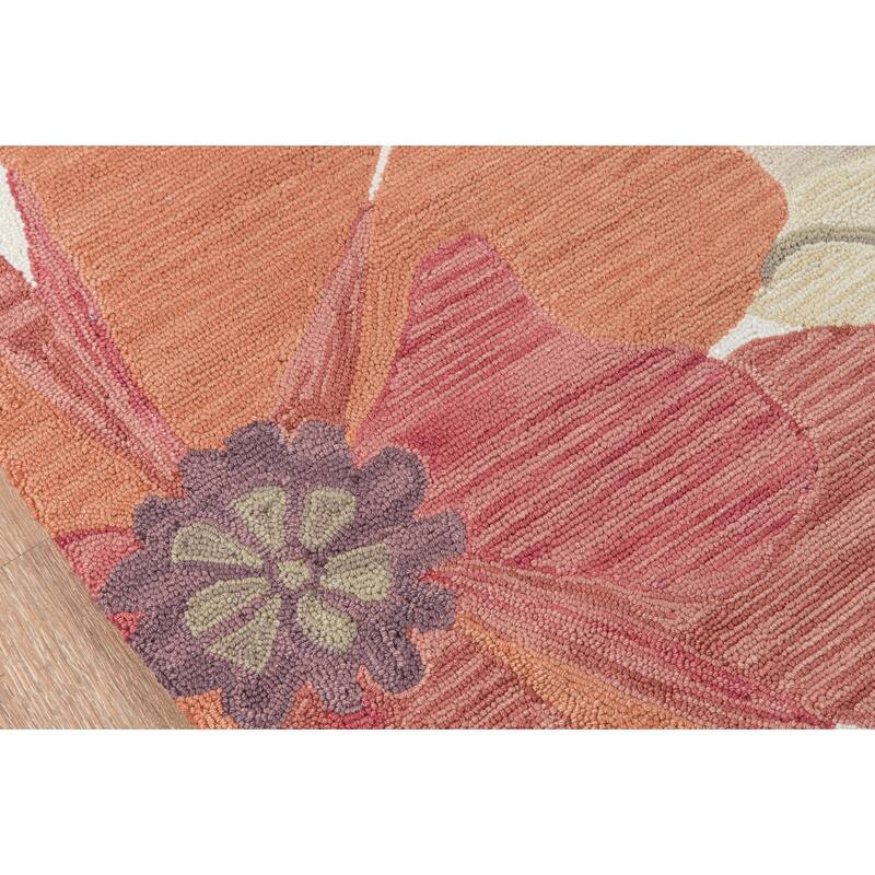Momeni Summit Sand Abstract Floral Hand-hooked Area Rug