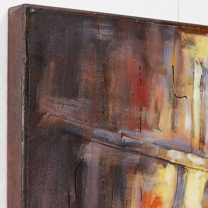 "Tavern" Mixed Media Iron Hand Painted 3D Wall Decor