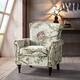 HULALA HOME Nailhead Trim Traditional Accent Armchair with Rolled Arms