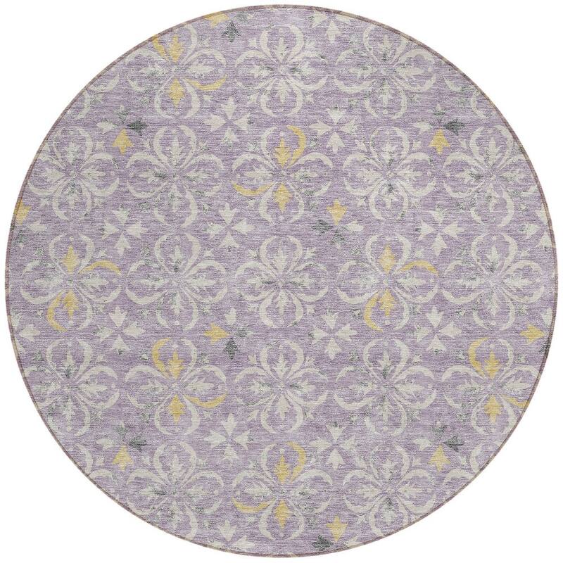 HomeRoots Floral Transitional Rectangle Outdoor Rug