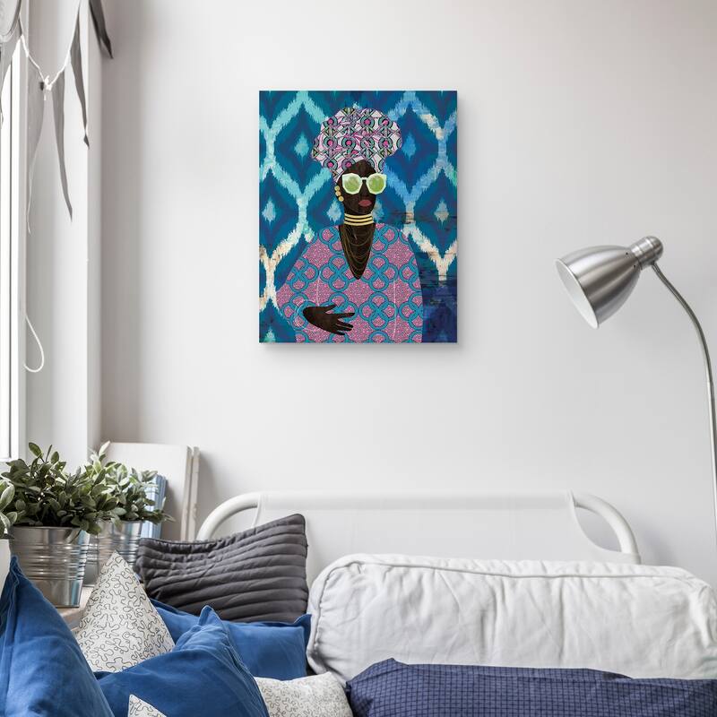 Modern Turban Queen by Nikki Chu Canvas Art Print