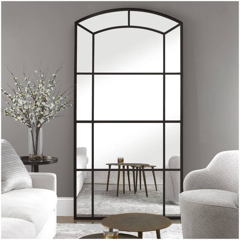Uttermost 09752 Camber 42-1/8" W x 81-3/4" H Arched Framed Bathroom