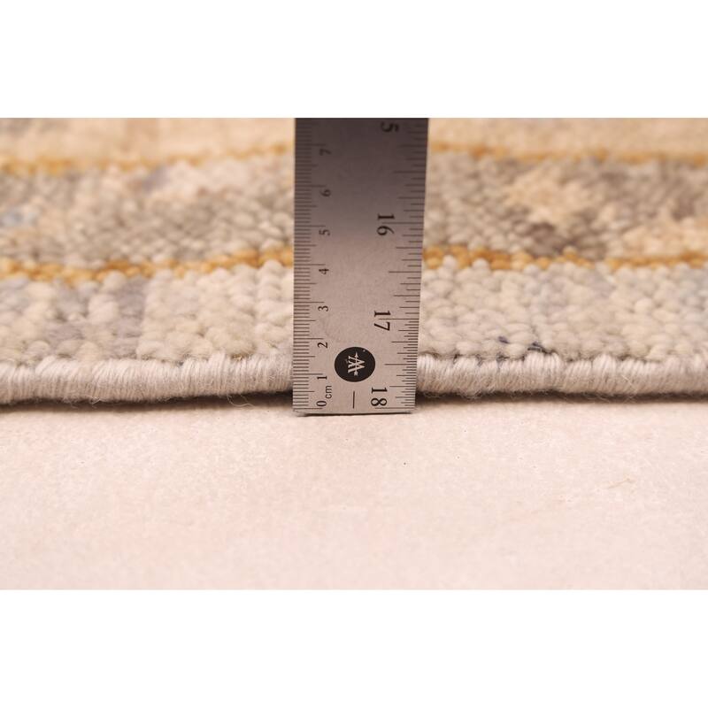 ECARPETGALLERY Hand-knotted Jules Serapi Light Grey Wool Rug - 8'9 x 12'2