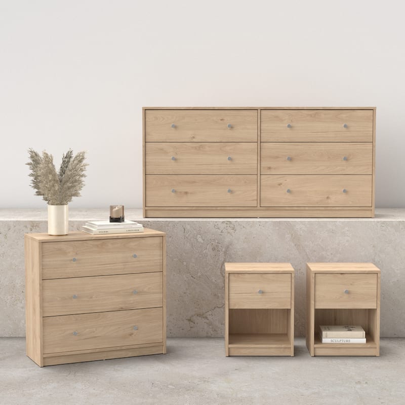 Porch & Den Zoe 4-Piece Bedroom Set - Jackson Hickory