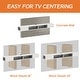 preview thumbnail 8 of 41, WAMPAT 70 inch Floating TV Shelf for Wall with LED Light for Living Room - 70 inch