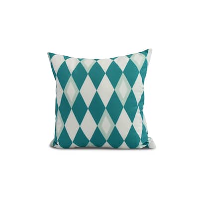 20 x 20 inch Harlequin Geometric Print Pillow