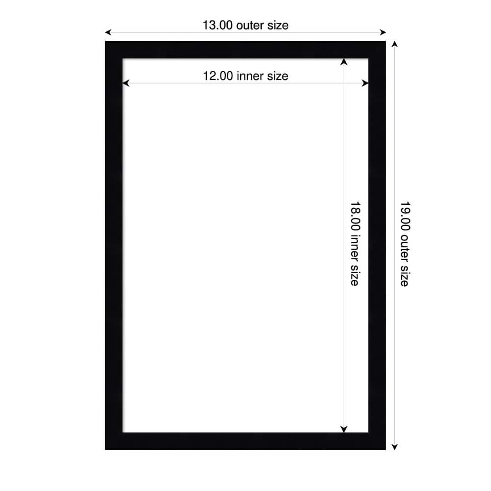 Amanti Art Svelte Clay Grey Framed Dry Erase Magnetic Board