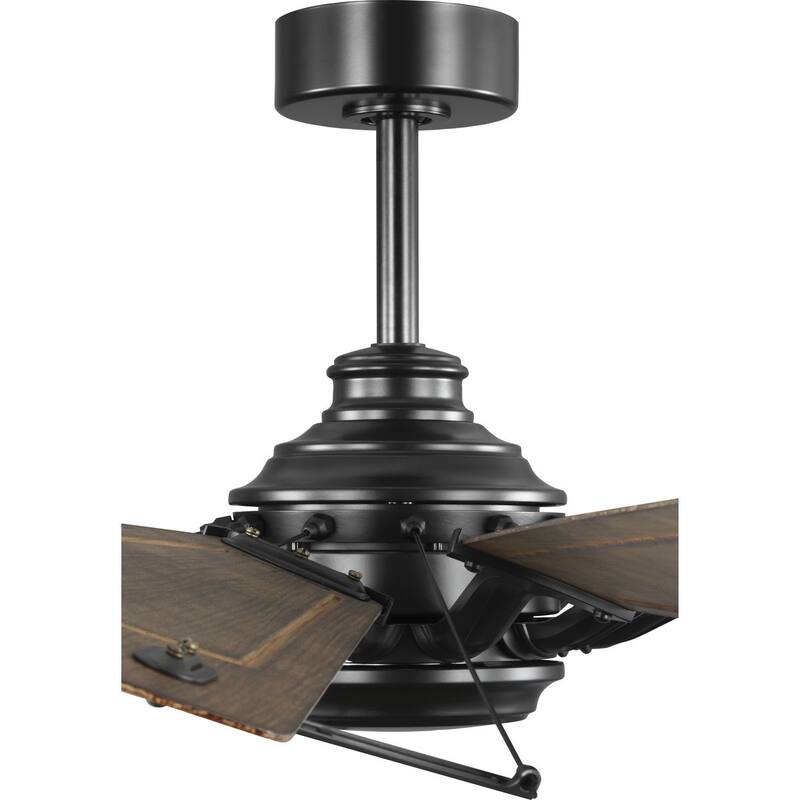 Springer II Collection 60-in Twelve-Blade Architectural Bronze Modern Farmhouse Windmill Ceiling Fan - 60 in x 60 in x 16.26 in