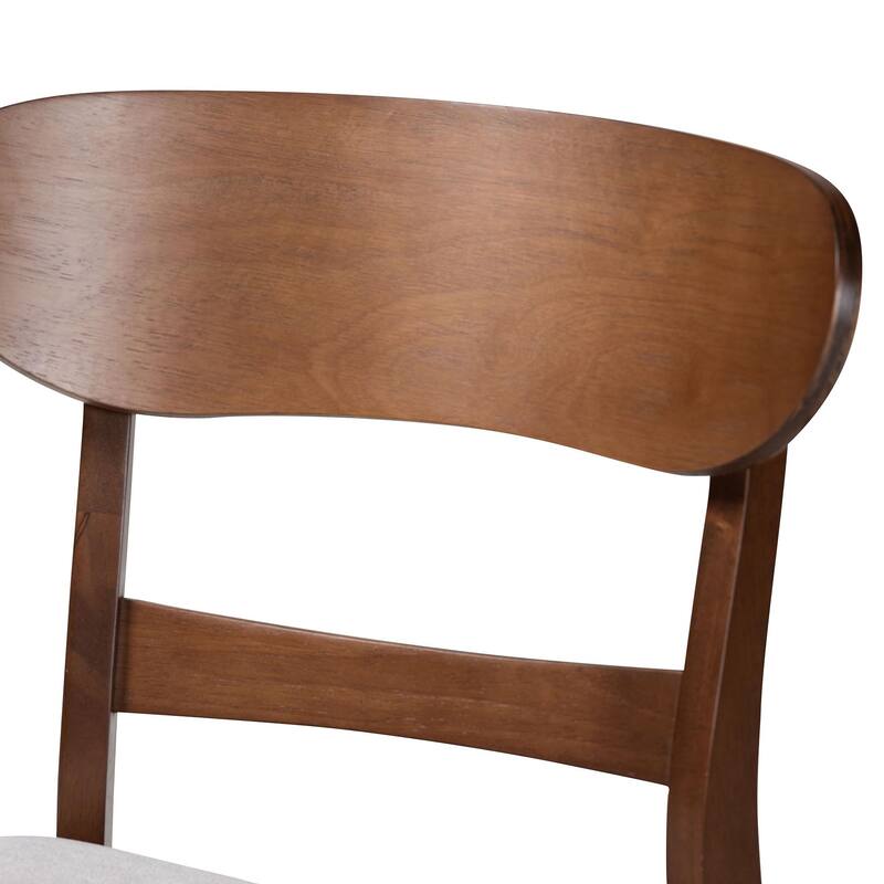 Fremont Wood 5-Piece Dining Set - Mid-Century Modern Table with Matching Chairs for Dining Room or Kitchen